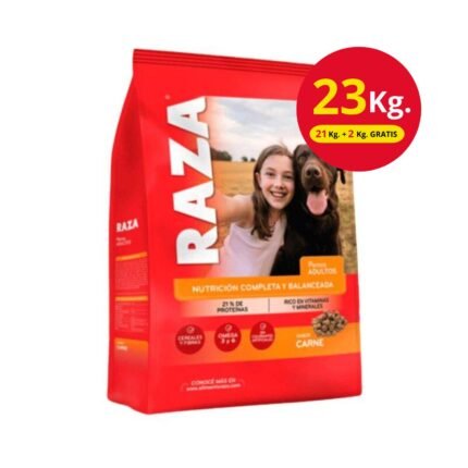 Raza Perro Carne X 21 Kg + 2 Kg